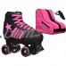 Epic Youth Star Vela Black/Pink Quad Roller Skates Package   554940659